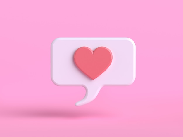 amor emoção cartoon personagem rosa emoji 3d render