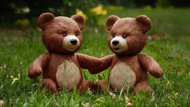 Amor entre bonecas de urso