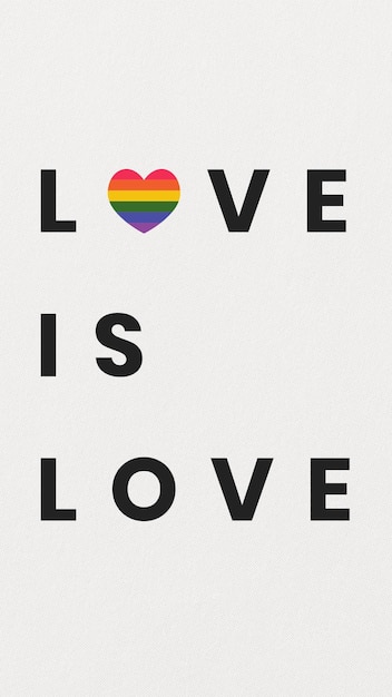 El amor es el amor inclusivo plantilla de historia de Instagram