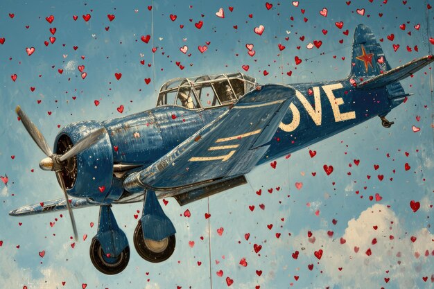 El amor está en el aire Día de San Valentín concepto pragma