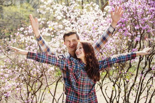 Foto amor feliz joven