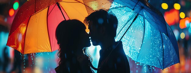 El amor bajo la lluvia generado por la IA