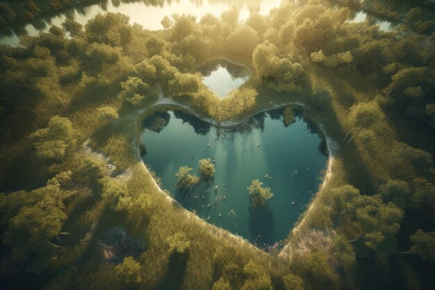 Amor naturaleza planeta luz Generar Ai