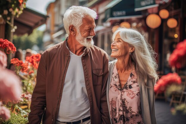 El amor de una pareja de ancianos florece mientras deambulan por una pintoresca ciudad europea.