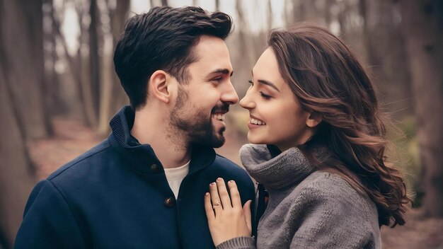 El amor de una pareja joven es