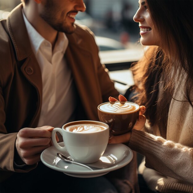 Foto amor pelo chá e pelo café