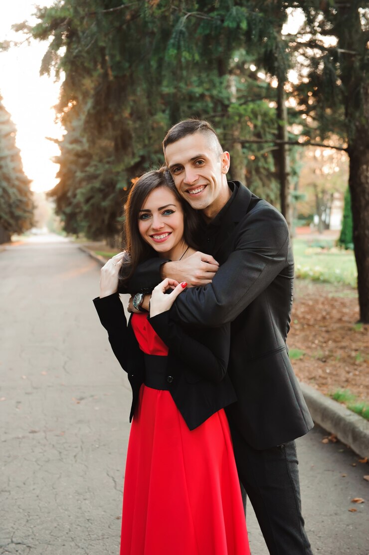 Foto amor, relaciones, temporada y concepto de personas - de cerca