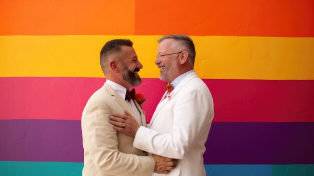 Foto el amor y la unidad una pareja lgbt atenciosa