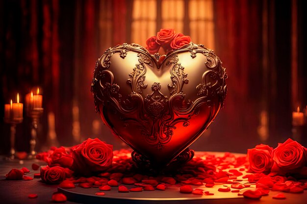 Amor valentine composição colorida simbolismo e romance do amor 14 de fevereiro Dia dos Namorados