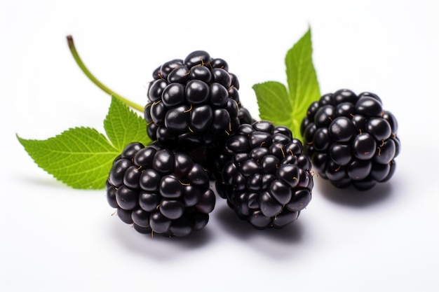 Foto amoras-pretas suculentas maduras frescas, amoras-pretas doces em uma pilha
