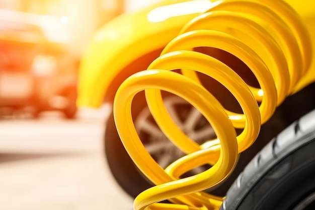 amortiguadores de choque de automóviles red neuronal generada por la IA
