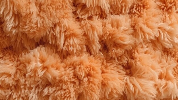 Amostra de textura de lã fofa vista superior Ai generative