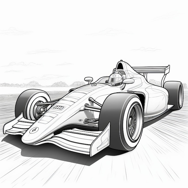 Desenhos de Carro de Corrida para Colorir