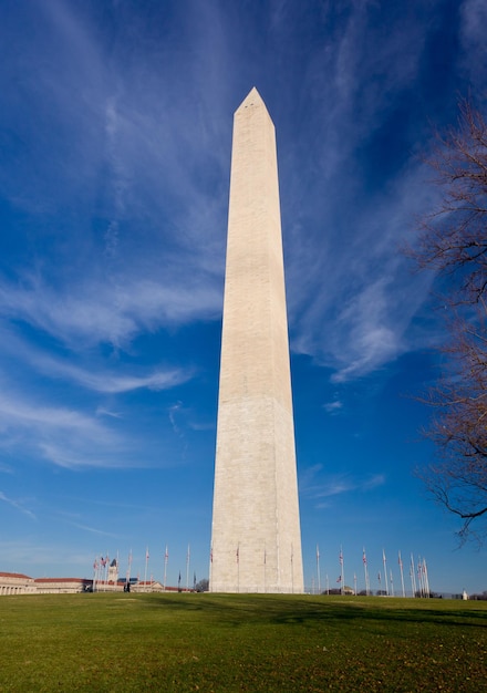 Amplio ángulo de visión del Monumento a Washington