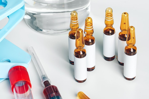 Ampola médica de vidro frascos para injetáveis