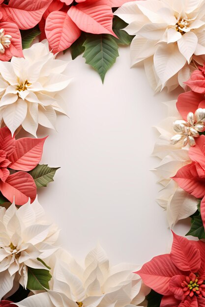 Amuleto navideño rústico de madera en mal estado de flor de Pascua
