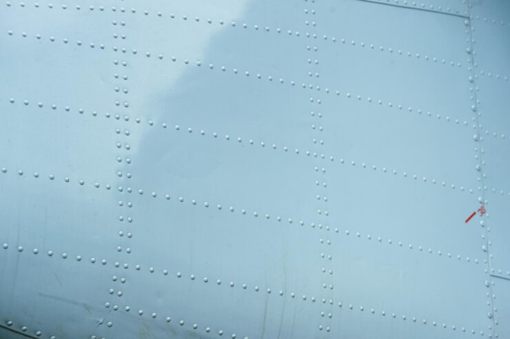 Foto an-24rb - close up de pele de aeronave.
