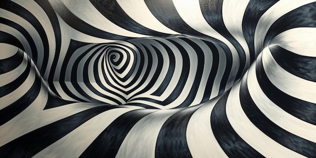 Foto an abstract design inspired by the op art movement with optical illusions and visual effects that c