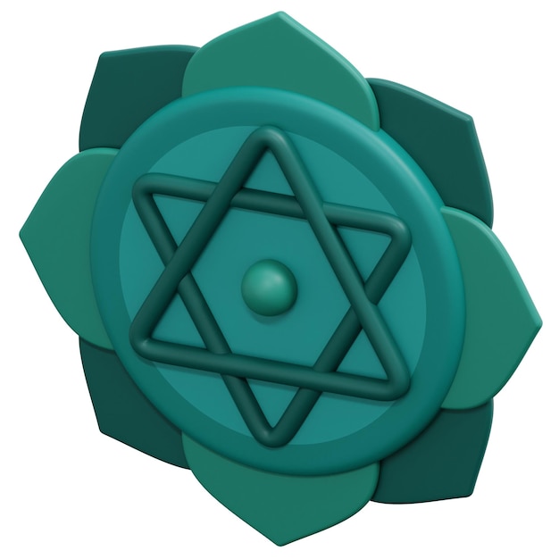 anahata 3d-rendersymbolillustration