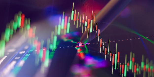 Análise de dados de gráficos e gráficos para descobrir o resultado no mercado de negociação