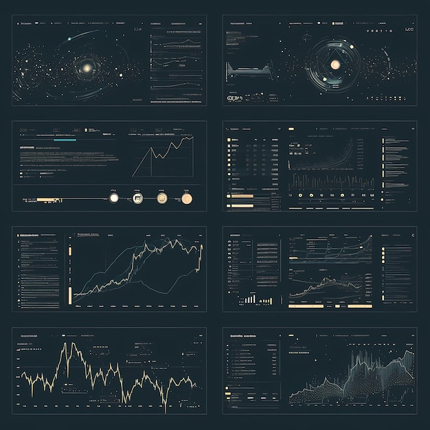 Foto análise de métricas e tendências de criptomoedas