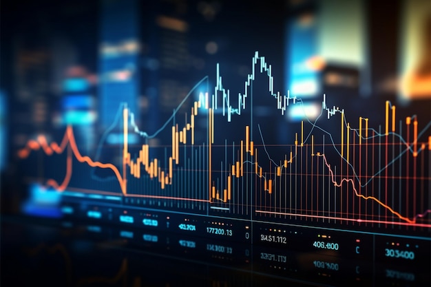 Análise de tendências Visão geral do mercado de ações através de uma exibição visual informativa