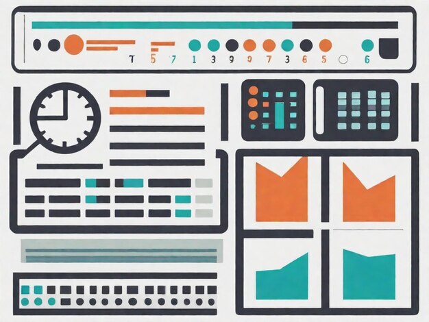 Foto análisis de datos y cálculos