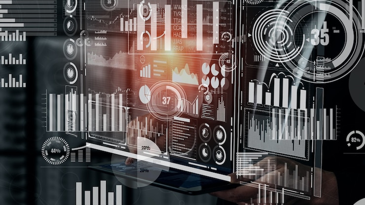 Foto análisis de datos para negocios y finanzas conceptual