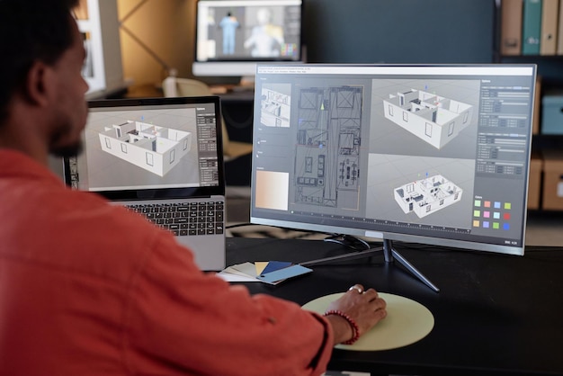 Análisis de diseños arquitectónicos en monitores de computadora