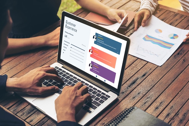 Análisis de la experiencia del cliente y la revisión por software informático moderno para negocios corporativos