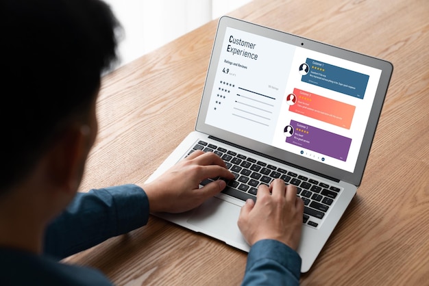Análisis de la experiencia del cliente y la revisión por software informático moderno para negocios corporativos