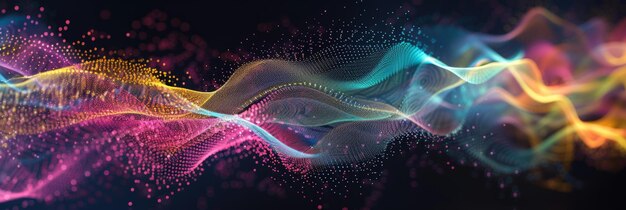 Análisis de grandes datos fondo abstracto que ilustra una mezcla armoniosa de colores en