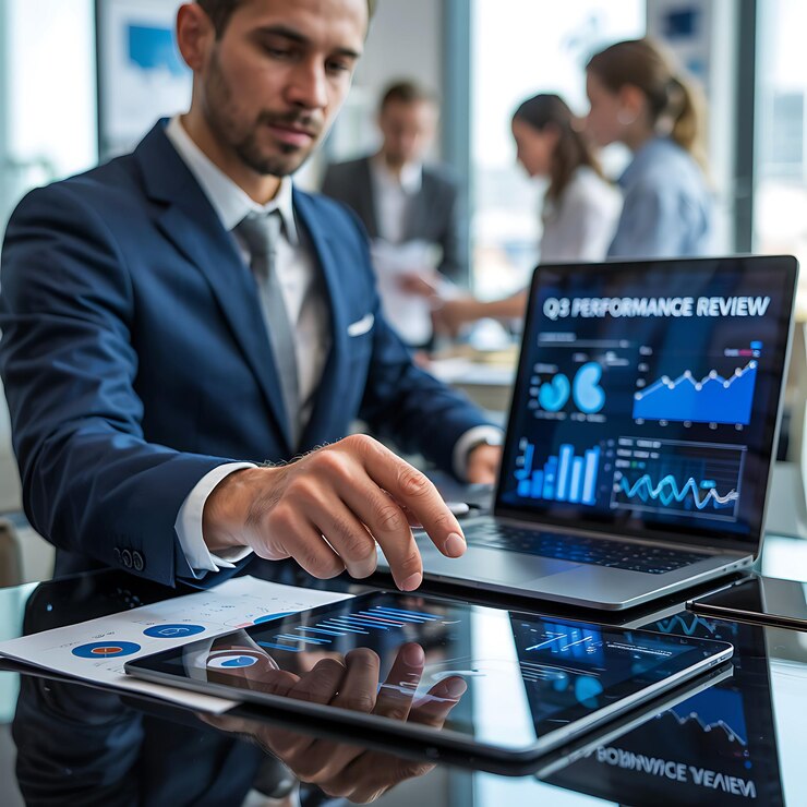 Análisis profesional de los datos comerciales y revisión del rendimiento