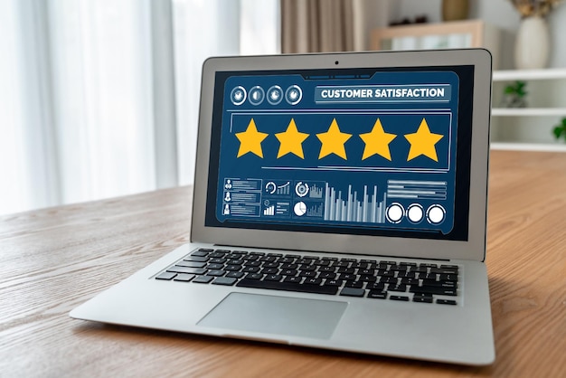 Análisis de la satisfacción y la evaluación de los clientes en la computadora de software de moda