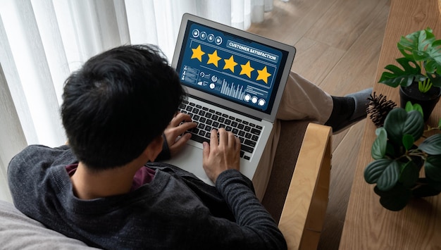 Análisis de la satisfacción y la evaluación de los clientes en la computadora de software de moda