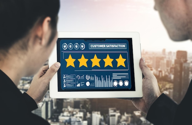 Análisis de la satisfacción y la evaluación de los clientes en la computadora de software de moda