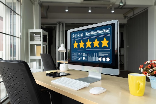 Análisis de la satisfacción y la evaluación de los clientes en la computadora de software de moda