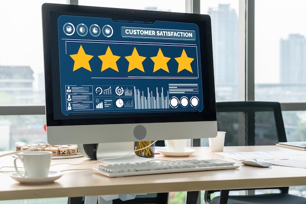 Análisis de la satisfacción y la evaluación de los clientes en la computadora de software de moda