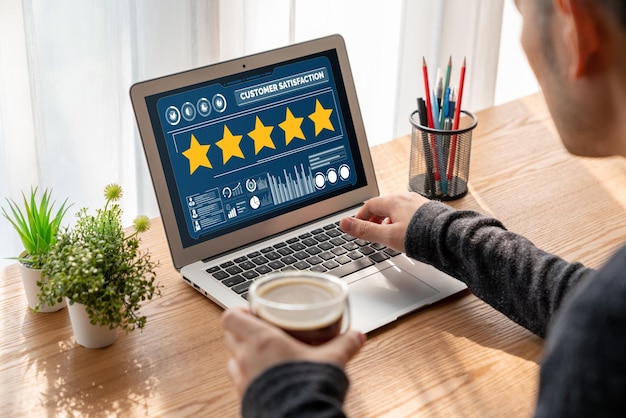 Análisis de la satisfacción y la evaluación de los clientes en la computadora de software de moda
