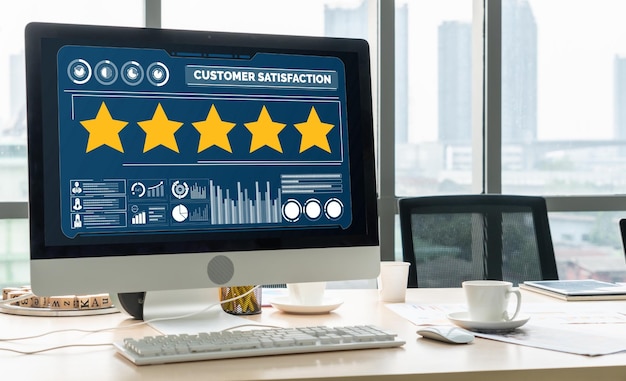 Análisis de la satisfacción y la evaluación de los clientes en la computadora de software de moda