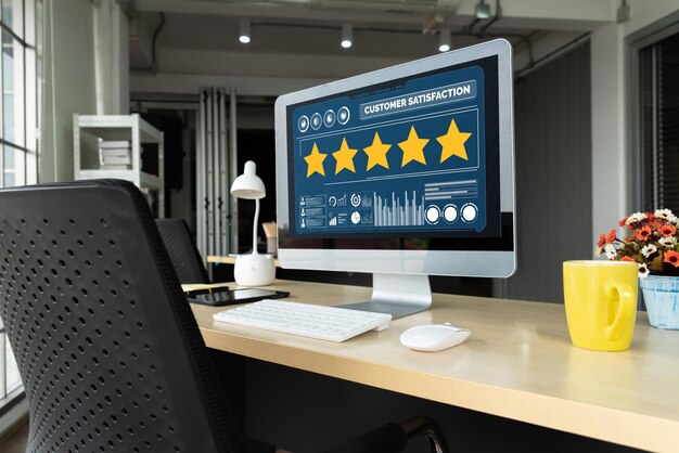 Análisis de la satisfacción y la evaluación de los clientes en la computadora de software de moda