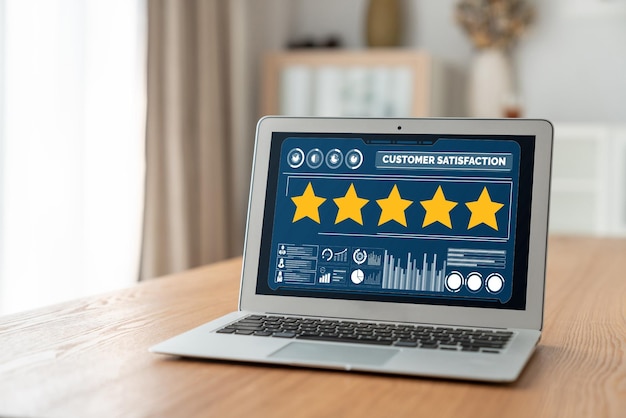 Análisis de la satisfacción y la evaluación de los clientes en la computadora de software de moda