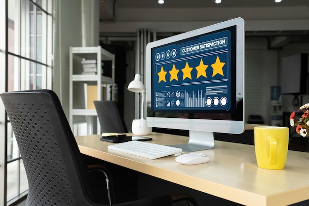 Análisis de la satisfacción y la evaluación de los clientes en la computadora de software de moda