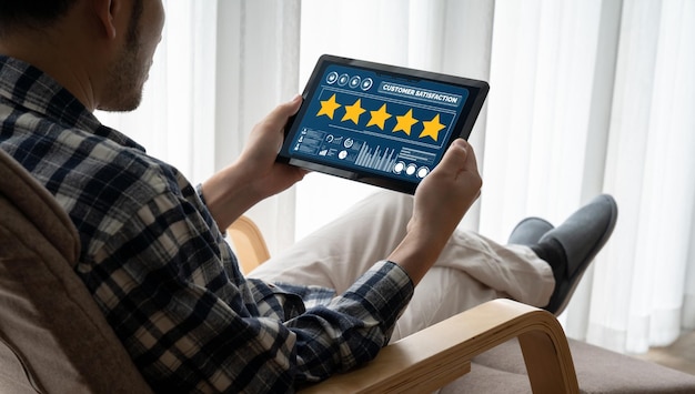 Análisis de la satisfacción y la evaluación de los clientes en la computadora de software de moda