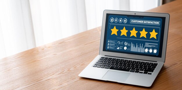 Análisis de la satisfacción y la evaluación de los clientes en la computadora de software de moda