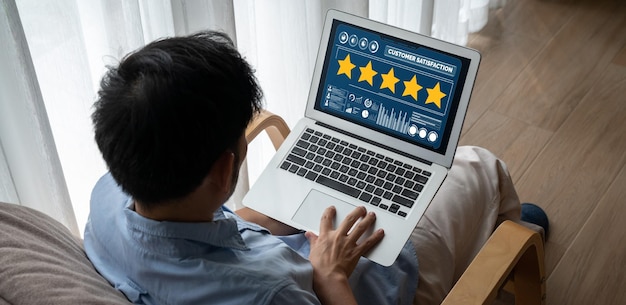 Análisis de la satisfacción y la evaluación de los clientes en la computadora de software de moda
