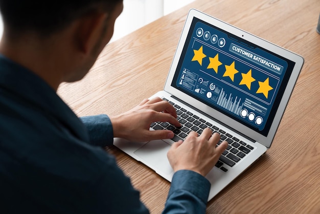 Análisis de la satisfacción y la evaluación de los clientes en la computadora de software de moda