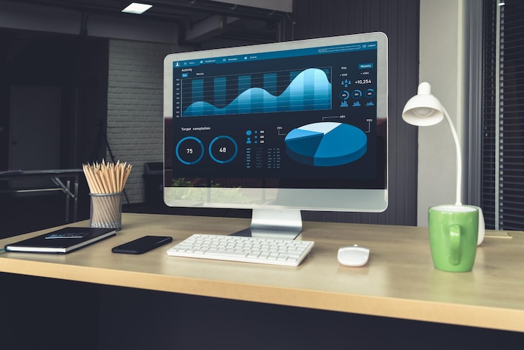 Foto análisis de tableros de datos comerciales mediante un ingenioso software informático