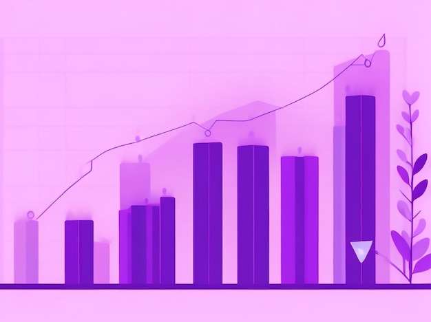 Analyse von Finanztrends Candlestick-Diagramm des Börsengeschäfts