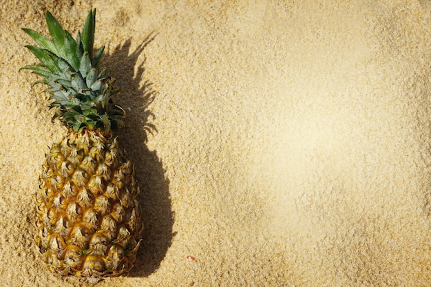 Ananas am Strand